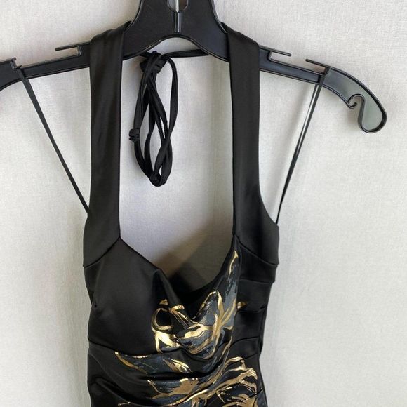 CACHE Black Floral Print Dress - Picture 3 of 8